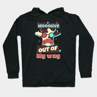 Cow with funny saying Hoodie